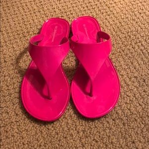Hot pink bcbg sandals